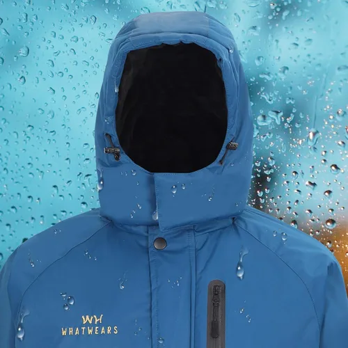 Miniatura 9 de WHATWEARS Men's Winter Coats Waterproof Ski Jacket for Men Snow Coat Windproof Mountain Jackets with Hooded