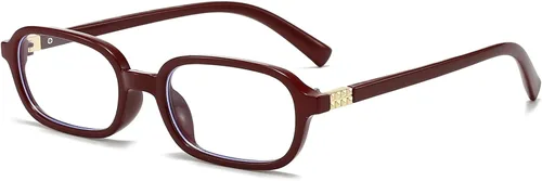 Miniatura 15 de Breaksun Gafas Retro Rectangulares para Mujeres y Hombres, Gafas Pequeñas Cuadradas con Bloqueo de Luz Azul, Anteojos Vintage
