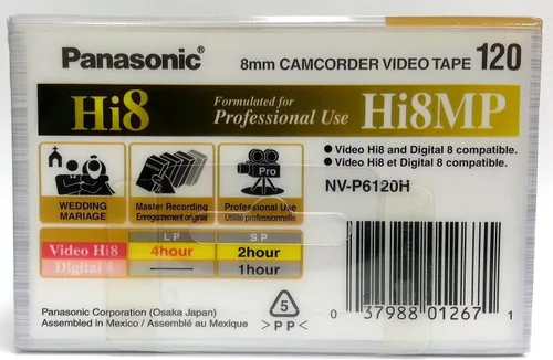 Miniatura 2 de Panasonic Cinta Hi8 120 Min Negra 0.315 in