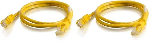 Miniatura 148 de C2G/Cables to Go 27872 Cable de red Ethernet cruzado Cat6 sin blindaje (UTP) sin enganche, amarillo (2,13 metros/7 pies)