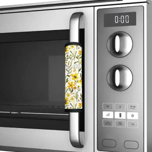 Miniatura 4 de Juego de 6 fundas antideslizantes para manijas de puerta de refrigerador, horno, lavavajillas, mantiene tu aparato de cocina limpio de manchas