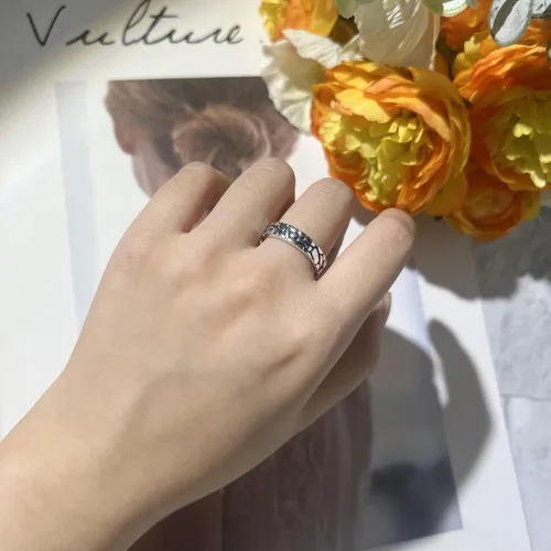 Miniatura 2 de Band Rings for Women, Fashion Gold and Silver Chunky Band Rings Statement Costume Jewelry for Teen Girls Gifts for Her