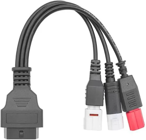 3pin 4pin 6pin a 16pin cable conector 3 en 1 OBD2 adaptador de diagnóstico línea de conversión apto para Yamaha Honda Euro5 motocicleta