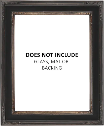 Miniatura 3 de Creative Mark Colección Museo Nouveau, Marcos Negro/Oro 8x10 - Madera Real Acabada a Mano, Marco de Una Pieza, Esquina Cerrada, Parte Posterior