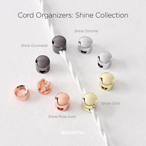 Miniatura 4 de BRIGHTTIA Clips para cables, gestión de cables de latón de alta calidad para el hogar, la oficina y el automóvil, organizador multiusos para cables