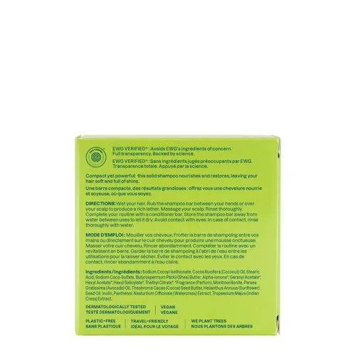 Miniatura 7 de ATTITUDE Barra de champú nutritiva, origen natural, para cabello seco y opaco, aceite de aguacate y arcilla azul, ingredientes verificados y limpios