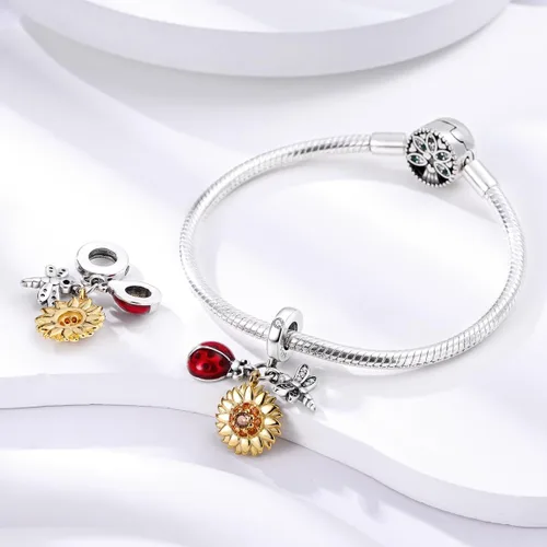 Miniatura 2 de Parmuz Charms for Bracelets 925 Sterling Silver summer travel Ocean Lucky charm beads Pendant Jewelry Gift for Woman Teen Girl Mom Daughter