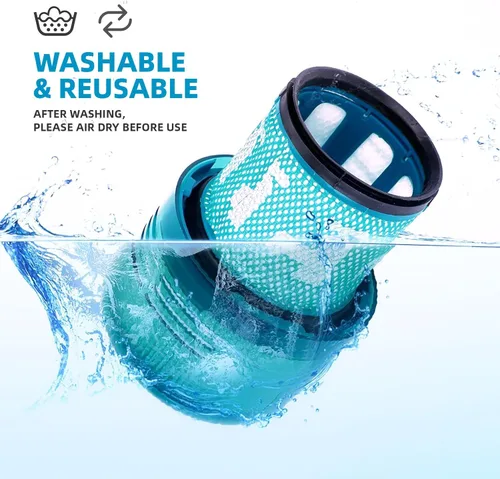 Miniatura 5 de Filtro Dyson V15, paquete de 1 unidad Filtro de repuesto True HEPA premium compatible con Dyson V15 Detect, V15 Detect Absolute, V15 Submarine