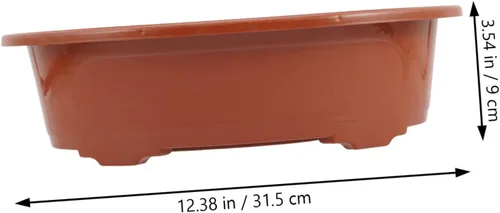 Miniatura 5 de HANABASS 4 macetas de plástico para decoración de habitación, macetas de jardín para interiores y exteriores, bonsái, macetas de plástico