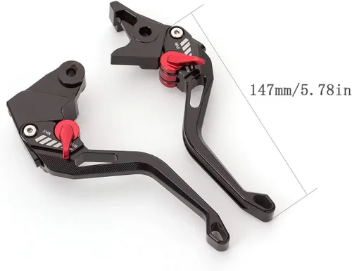 Miniatura 7 de Krace Palancas de freno de embrague ajustables CNC para motocicleta, par de palancas de freno de rombo 3D, ajuste para Honda Z125 monkey bike