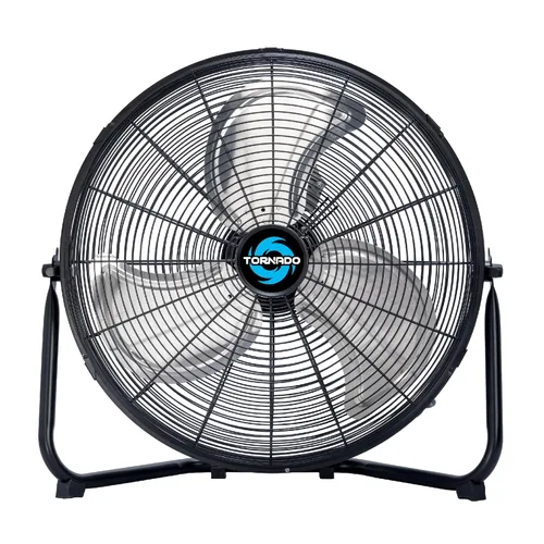 Miniatura 11 de Tornado - Ventilador de piso de metal de alta velocidad de 12 pulgadas, 3 velocidades, enfriamiento potente para espacios industriales, comerciales