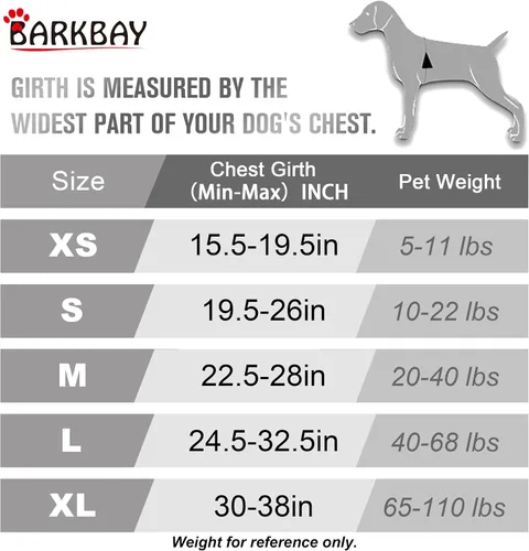 Miniatura 4 de BARKBAY - Arnés para perro sin tirones con clip frontal, material resistente y reflectante, asa de fácil control para pasear perros grandes