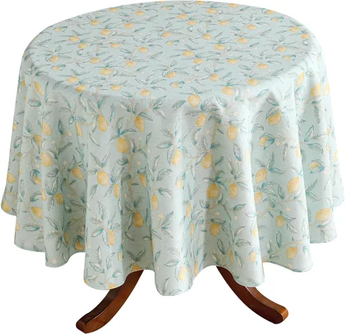 Miniatura 38 de patdrea - Mantel de lino floral, grueso, decorativo y francés para mesas rectangulares o cuadradas, para cocina y comedor, 55 x 79 pulgadas