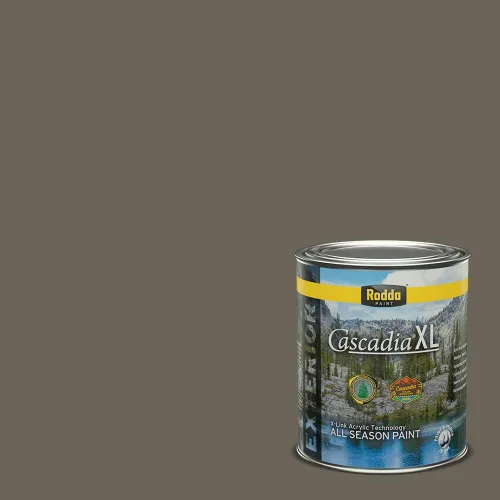Miniatura 101 de Rodda Paint CASCADIA XL - Pintura e imprimación satinada para exteriores en uno, cuarto de galón, blanco abstracto