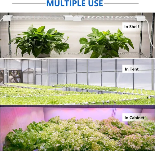 Miniatura 5 de Luces LED de crecimiento de 16 W de espectro completo integrado lámpara de cultivo con alto PPFD para invernadero hidropónico de plantas