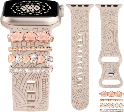 Miniatura 12 de Anillos decorativos compatibles con correas de Apple Watch de 1.654 pulgadas, 1.614 pulgadas, 1.575 pulgadas, 1.496 pulgadas, 1.732 pulgadas, 1.732