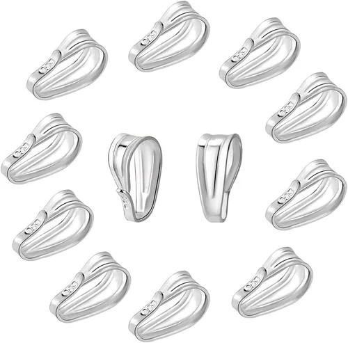 Miniatura 8 de PH PandaHall 16 piezas de fianza para hacer joyas de plata de ley 925 con cierre colgante para pulseras, collares, joyas, manualidades, 2