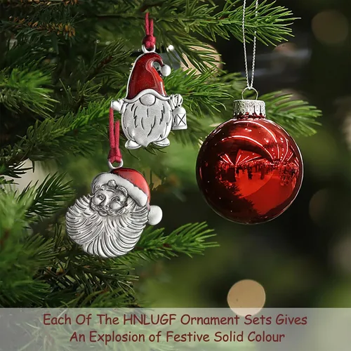 Miniatura 7 de Adornos navideños, 2024 Adorno de árbol de Navidad de peltre sólido hecho a mano de metal para colgar, artesanía DIY, coleccionables para árboles
