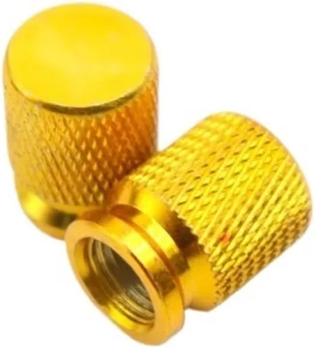 Miniatura 6 de Tapas de vástago de válvula de neumático de rueda de motocicleta Tapa de núcleo CNC Neumáticos de boca aireada Boquilla de gas Nuevo (negro)