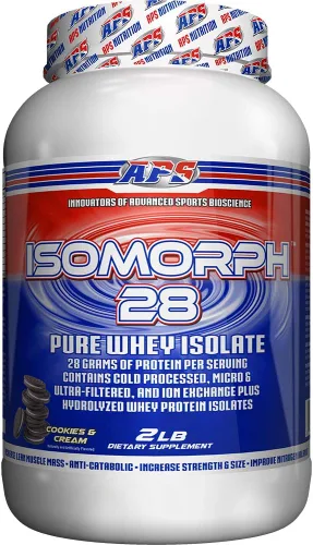 Miniatura 20 de APS Nutrition Isomorph 28 Proteína en polvo Aislado de suero puro Aislados prensados en frío, ultrafiltrados e intercambio iónico 0.99 oz