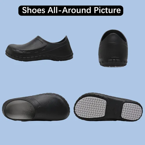 Miniatura 5 de Zapatos de chef para hombre, zapatos para cocina, zapatos de trabajo antideslizantes para mujer, zuecos cómodos para enfermera, zapatos de cocodrilo