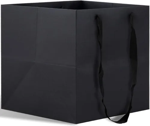 Miniatura 11 de HUAPRINT Bolsas de regalo de papel de mármol con asas, paquete de 12, bolsas de regalo cuadradas grandes de 10 x 10 x 10 pulgadas para compras