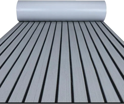 Miniatura 15 de FOCEAN Boat Flooring EVA Foam Boat Decking Faux Teak Marine Flooring Marine Mat Sheet for Motorboat Jon Boats Bass Boat RV Kayak, 94.5"x