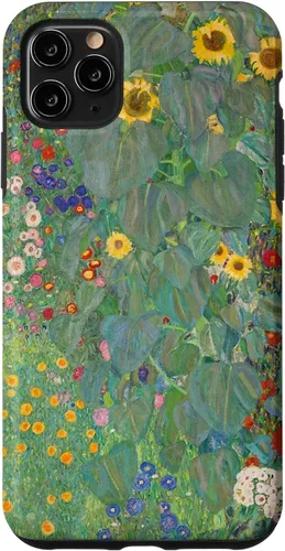 Miniatura 13 de iPhone 14 Plus Flower Garden Klimt Pintura Arte Floral Verde Cubierta Teléfono Funda