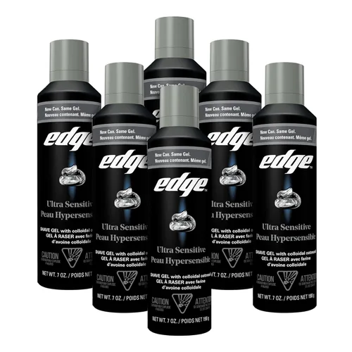 Miniatura 13 de Edge Gel de afeitado para hombres, aloe calmante con dos veces el aloe, (paquete de 6) - Gel de afeitado para hombres que hidrata, protege y calma
