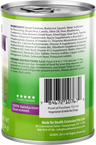 Miniatura 3 de Health Extension Duck Entrée - Alimento húmedo para perros, sin granos, 12.5 onzas, receta rica en proteínas, soporte de hidratación, ideal