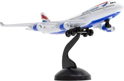 Miniatura 9 de Avión de Juguete Daron Jet2 Individual – Modelo de Avión de Metal Fundido con Piezas de Plástico Licenciado Oficialmente, Ruedas Giratorias, Librea