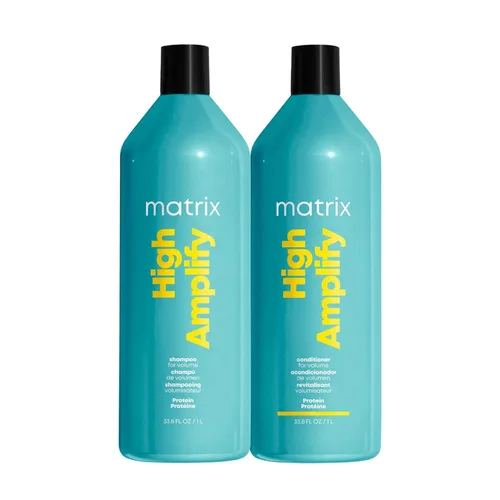 Matrix Juego de champú y acondicionador voluminizador High Amplify | Levantamiento instantáneo y volumen duradero | Sin silicona | Para cabello fino