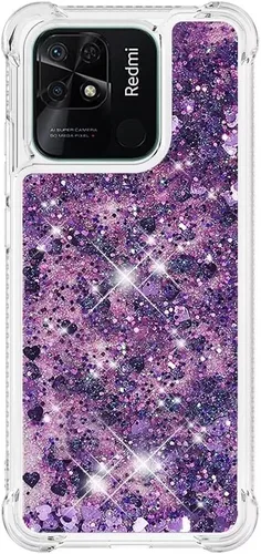 Miniatura 83 de Glitter Sparkle Moving Quicksand Flowing Cover para Xiaomi Redmi Note 10S Bling Liquid Clear Star Heart Silicona Bumper Funda transparente de goma a