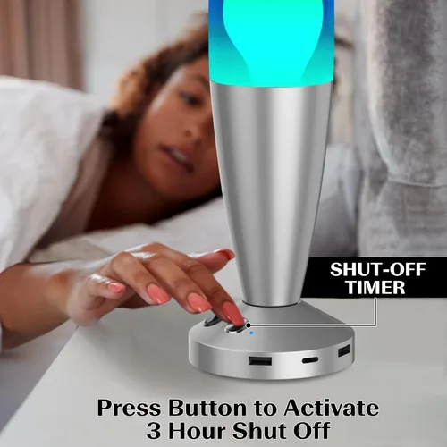 Miniatura 7 de JAMBO Hermosa lámpara de 16 pulgadas con cera, luz nocturna relajante para decoración del hogar, extra alta, lámpara de sala de estar, oficina