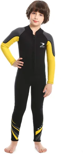Miniatura 3 de ZCCO - Traje de neopreno para niños, traje de baño de 2.5 mm para adolescentes, traje de baño de cuerpo completo para niños y niñas, traje de baño