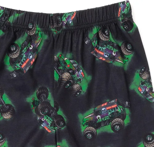 Miniatura 7 de Monster Jam Grave Digger Megalodon El Toro Loco - Camisa de pijama y pantalones cortos