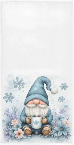 Miniatura 15 de Pfrewn Toallas de mano doradas a rayas negras de 16 x 30 pulgadas, toalla de baño rústica de Navidad, invierno, ultra suave, altamente absorbente