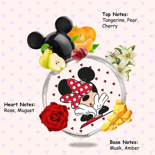 Miniatura 3 de Minnie Mouse, Disney, Fragancia, para Niños, Eau de Toilette, EDT, 3.4 oz, 100 ml, Perfume, Spray, Fabricado en España, por Air Val International