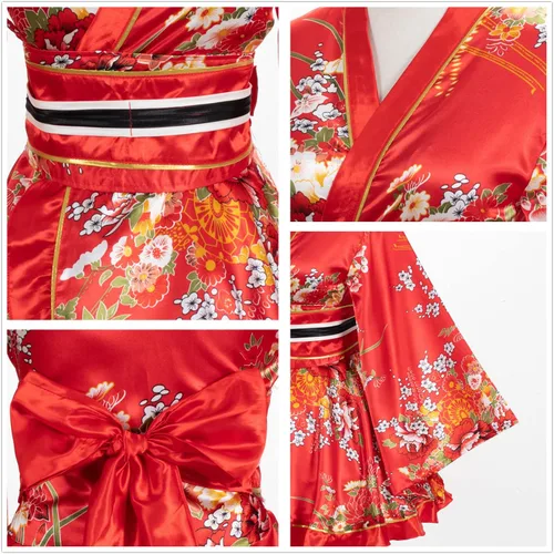 Miniatura 3 de Conjunto de calcetines con diseño de palo de pelo Tabi para mujer, estilo kimono de baile japonés de anime