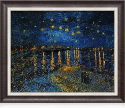 Miniatura 54 de Serie de pinturas de Vincent Van Gogh (favoritos). Reproducción de arte clásico de Van Gogh, impreso en lienzo Noche estrellada