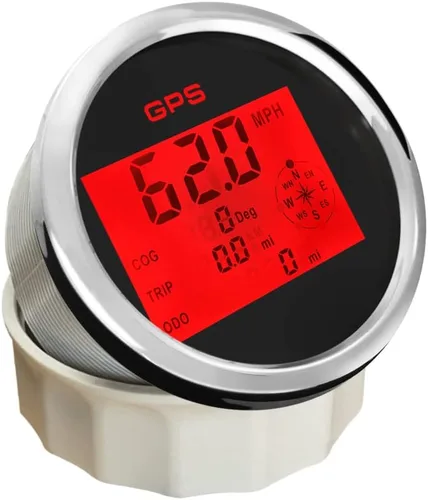 Miniatura 3 de ELING Kit de velocímetro digital GPS de 3.346 in, 0.0-620.7 mi/h MPH nudos, curso de trímetro para coche, Go Kart, ATV, moto