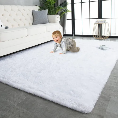 Miniatura 31 de TWINNIS - Alfombras muy suaves de pelo largo para interiores de 3 x 5 pies. Modernas alfombras de áreas de felpa para sala de estar, dormitorio