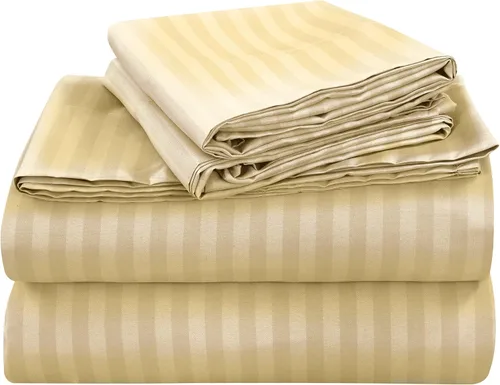 Miniatura 20 de ROYALE LINENS Juego de 4 sábanas King - Ropa de cama de microfibra cepillada suave de 1800 hilos - 1 sábana ajustada y 1 sábana lisa, 2 fundas