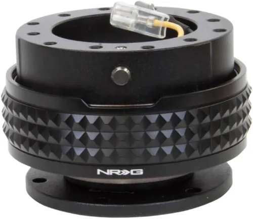 NRG Innovations NRG-SRK-210BK-BK GEN 2.1 Adaptador de liberación rápida para volante, 6 agujeros y patrones de pernos 6x70 y 6x74mm Cuerpo Negro