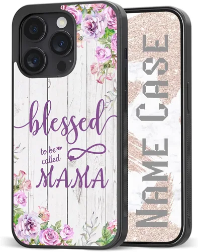 Fundas para teléfono con nombre personalizable, bonita funda para madre abuela para iPhone 11, 12, 13, 14, 15, 16, 17 Pro Max Plus Mini Xr Xs, para