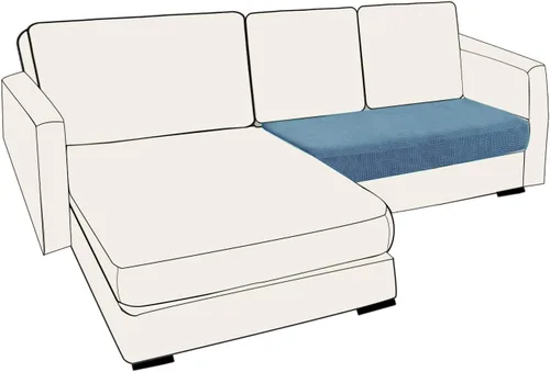 Miniatura 79 de UNBBRRL Fundas de cojín de asiento para sofá, elásticas, funda de cojín individual para sofá, fundas de cojín para sofá, fundas de héroe protegen