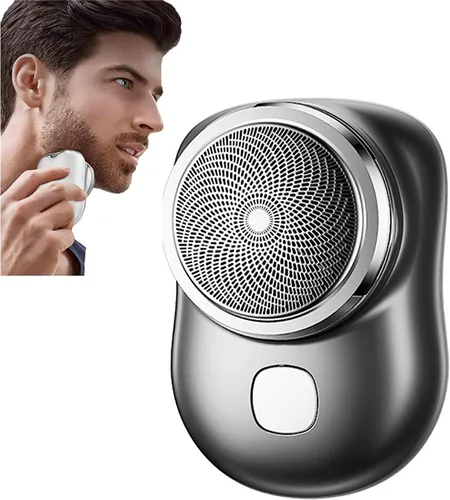 Zao Mini afeitadora para hombre 2023, afeitadora Zao, miniafeitado, maquinilla de afeitar eléctrica Zao para hombres, uso con un solo botón adecuada