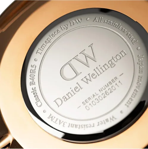 Miniatura 4 de Daniel Wellington Reloj clásico de tela plateada (poliéster)