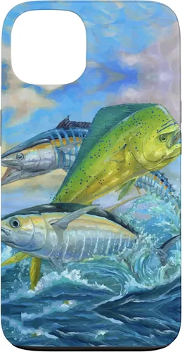 iPhone 13 lindo Mahi Mahi verde pesca atún caso