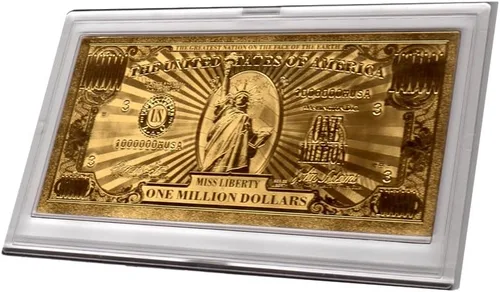 Miniatura 2 de American Art Classics Billete conmemorativo del millón de dólares de oro